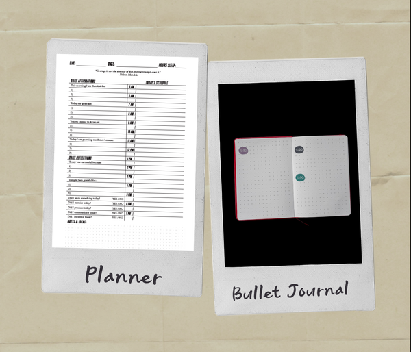 Planner vs bullet journal