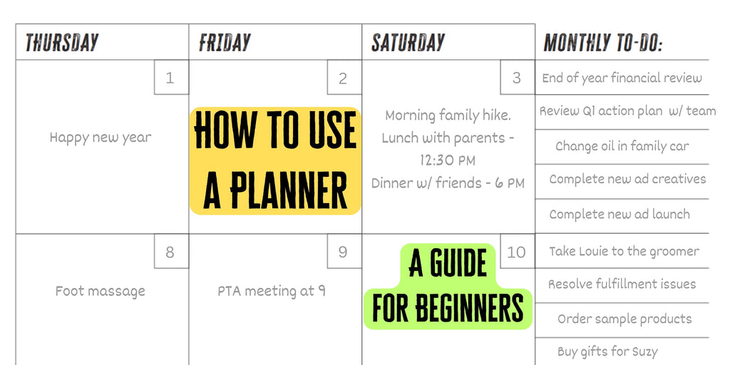 How to Use a Planner: Simple Tips for Organization & Success – Pursuing ...