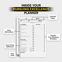 Pursuing Excellence 12-Month Workbook + Planner Kit