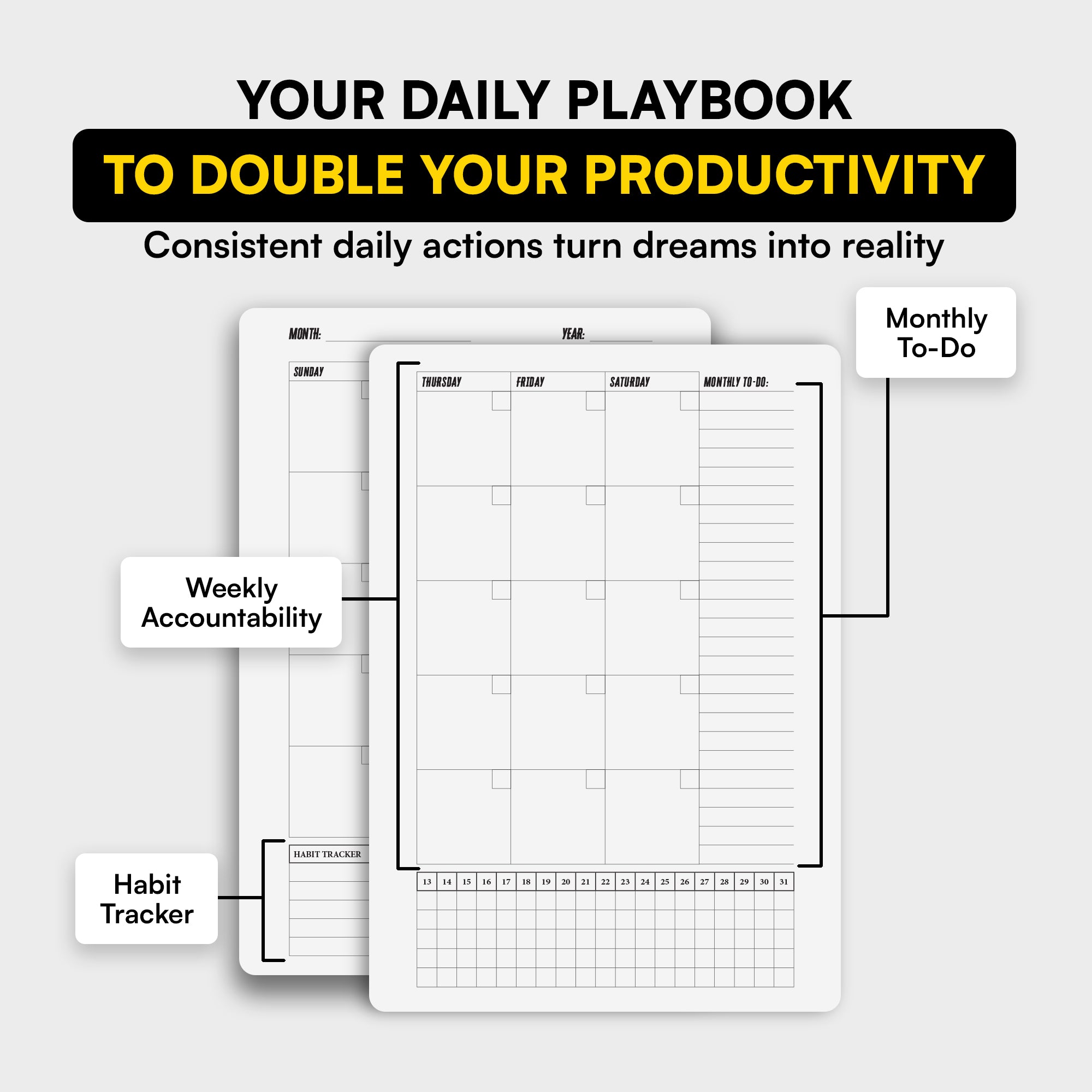 Achieve Goal with the 6-Month Planner & workbook Kit – Pursuing